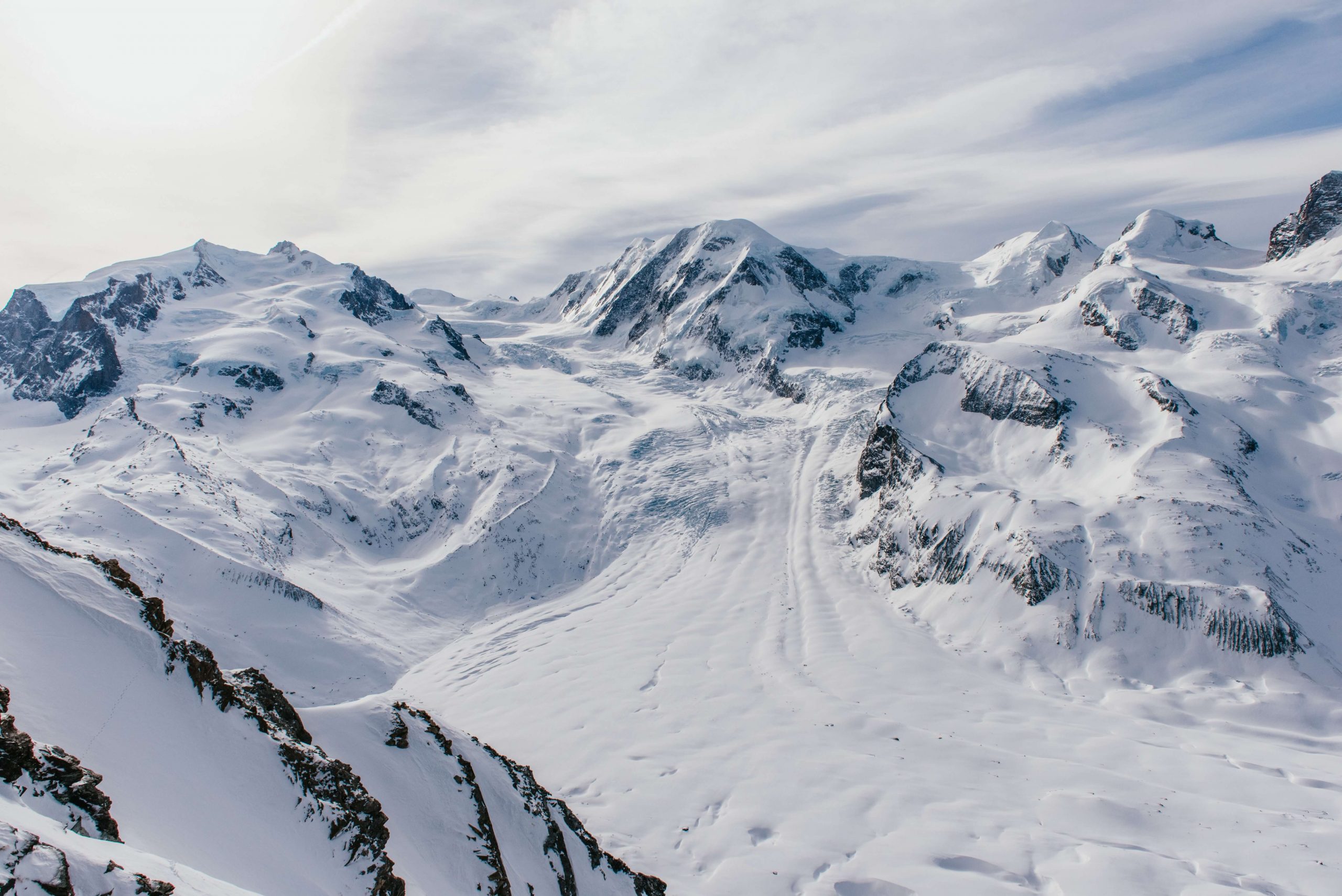 swiss alps skiing